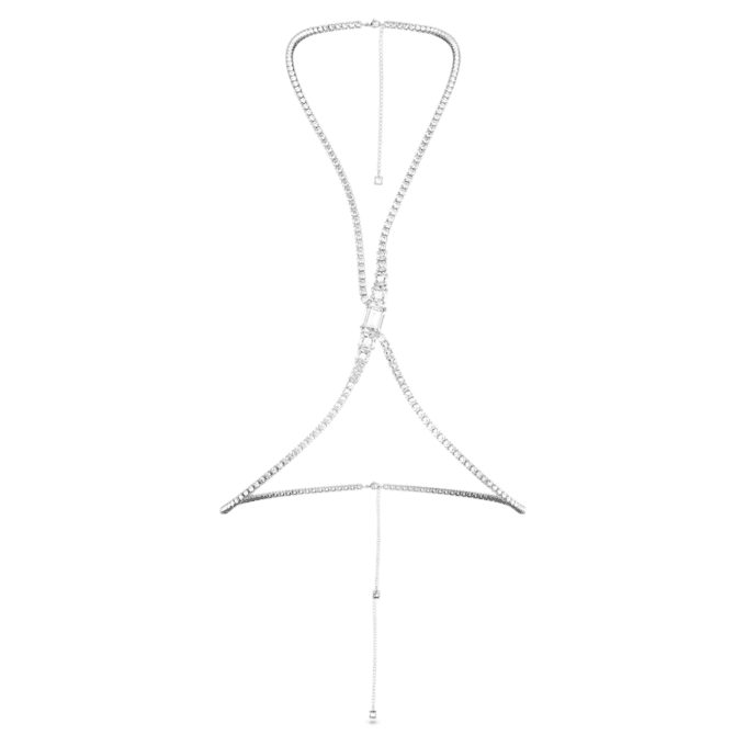 Millenia Body Chain Square Cut, White, Rhodium Plated Millenia Body Chain Square Cut, White, Rhodium Plated