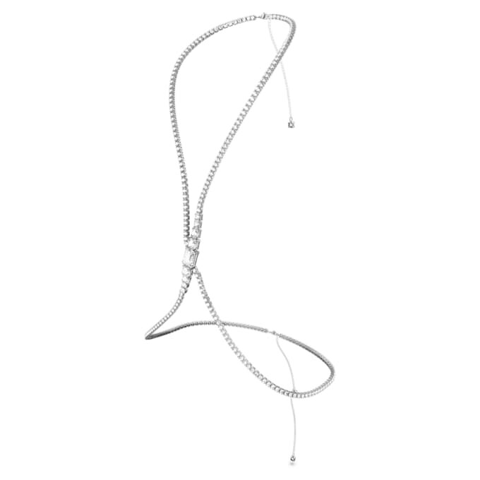 Millenia Body Chain Square Cut, White, Rhodium Plated Millenia Body Chain Square Cut, White, Rhodium Plated