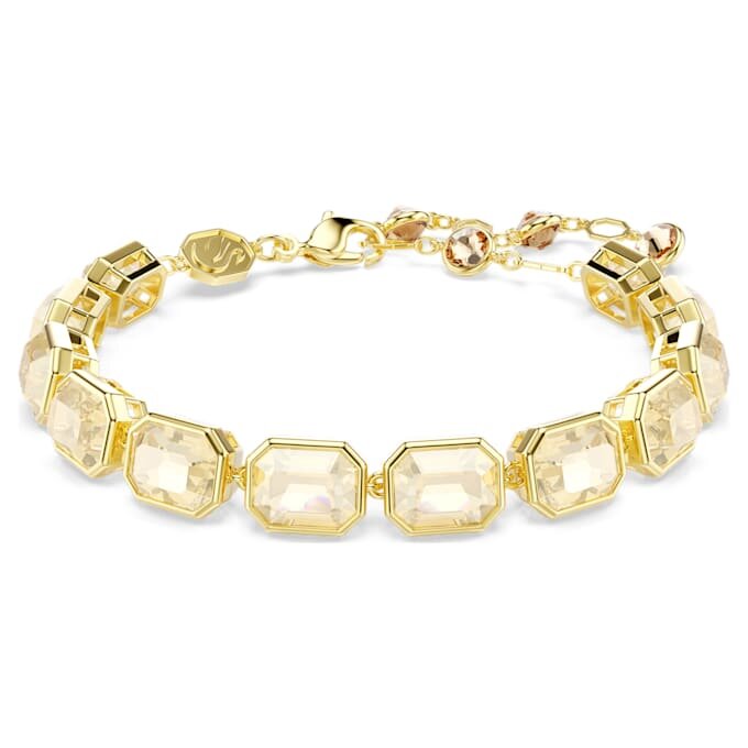 Millenia Bracelet Octagon Cut, Caramel, Gold-Tone Plated Millenia Bracelet Octagon Cut, Caramel, Gold-Tone Plated