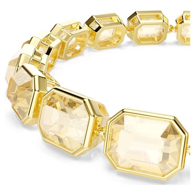 Millenia Bracelet Octagon Cut, Caramel, Gold-Tone Plated Millenia Bracelet Octagon Cut, Caramel, Gold-Tone Plated