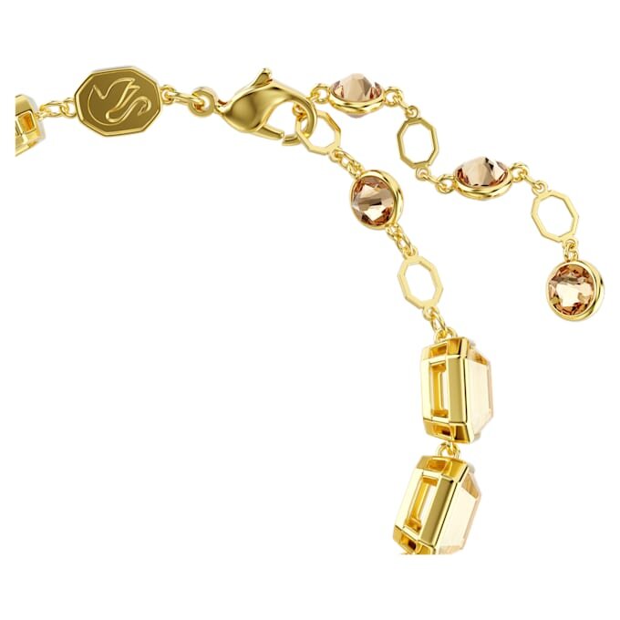 Millenia Bracelet Octagon Cut, Caramel, Gold-Tone Plated Millenia Bracelet Octagon Cut, Caramel, Gold-Tone Plated