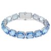 Millenia Bracelet Octagon Cut, Color Gradient, Blue, Rhodium Plated Millenia Bracelet Octagon Cut, Color Gradient, Blue, Rhodium Plated