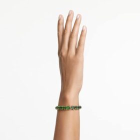 Millenia Bracelet Octagon Cut, Color Gradient, Green, Gold-Tone Plated Millenia Bracelet Octagon Cut, Color Gradient, Green, Gold-Tone Plated
