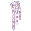 Millenia Brooch Octagon Cut, Purple, Gold-Tone Plated