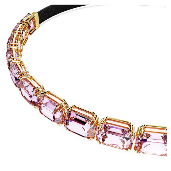 Millenia Choker Octagon Cut, Purple, Gold-Tone Plated Millenia Choker Octagon Cut, Purple, Gold-Tone Plated
