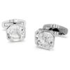 Millenia Cufflinks Octagon Cut, White, Rhodium Plated Millenia Cufflinks Octagon Cut, White, Rhodium Plated
