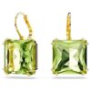 Millenia Drop Earrings Square Cut, Green, Gold-Tone Plated Millenia Drop Earrings Square Cut, Green, Gold-Tone Plated