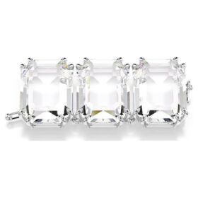 Millenia Extender Octagon Cut, White, Rhodium Plated