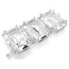 Millenia Extender Octagon Cut, White, Rhodium Plated Millenia Extender Octagon Cut, White, Rhodium Plated