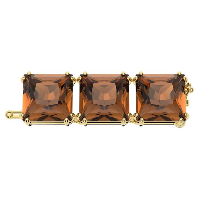 Millenia Extender Square Cut, Brown, Gold-Tone Plated Millenia Extender Square Cut, Brown, Gold-Tone Plated
