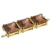 Millenia Extender Square Cut, Brown, Gold-Tone Plated Millenia Extender Square Cut, Brown, Gold-Tone Plated