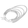 Millenia Layered Necklace Mixed Cuts, White, Rhodium Plated Millenia Layered Necklace Mixed Cuts, White, Rhodium Plated