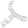 Millenia Necklace Mixed Cuts, White, Rhodium Plated Millenia Necklace Mixed Cuts, White, Rhodium Plated