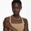 Millenia Necklace Octagon Cut, Caramel, Gold-Tone Plated Millenia Necklace Octagon Cut, Caramel, Gold-Tone Plated