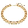 Millenia Necklace Octagon Cut, Caramel, Gold-Tone Plated Millenia Necklace Octagon Cut, Caramel, Gold-Tone Plated