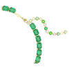 Millenia Necklace Octagon Cut, Color Gradient, Green, Gold-Tone Plated Millenia Necklace Octagon Cut, Color Gradient, Green, Gold-Tone Plated