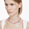 Millenia Necklace Octagon Cut, Purple, Gold-Tone Plated Millenia Necklace Octagon Cut, Purple, Gold-Tone Plated