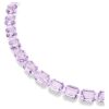 Millenia Necklace Octagon Cut, Purple, Gold-Tone Plated Millenia Necklace Octagon Cut, Purple, Gold-Tone Plated