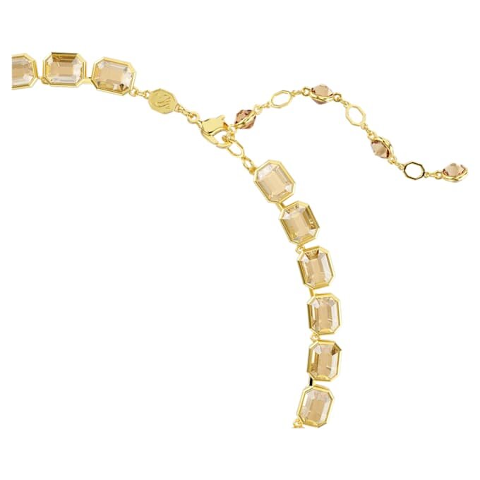 Millenia Necklace Octagon Cut, Yellow, Gold-Tone Plated Millenia Necklace Octagon Cut, Yellow, Gold-Tone Plated