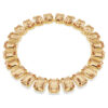 Millenia Necklace Oversized Crystals, Octagon Cut, Caramel, Gold-Tone Plated Millenia Necklace Oversized Crystals, Octagon Cut, Caramel, Gold-Tone Plated