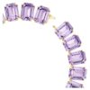 Millenia Necklace Oversized Crystals, Octagon Cut, Purple, Gold-Tone Plated Millenia Necklace Oversized Crystals, Octagon Cut, Purple, Gold-Tone Plated