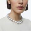 Millenia Necklace Oversized Crystals, Octagon Cut, White, Rhodium Plated Millenia Necklace Oversized Crystals, Octagon Cut, White, Rhodium Plated