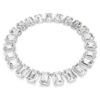 Millenia Necklace Oversized Crystals, Octagon Cut, White, Rhodium Plated Millenia Necklace Oversized Crystals, Octagon Cut, White, Rhodium Plated