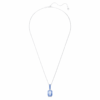 Millenia Pendant Octagon Cut, Blue, Rhodium Plated Millenia Pendant Octagon Cut, Blue, Rhodium Plated