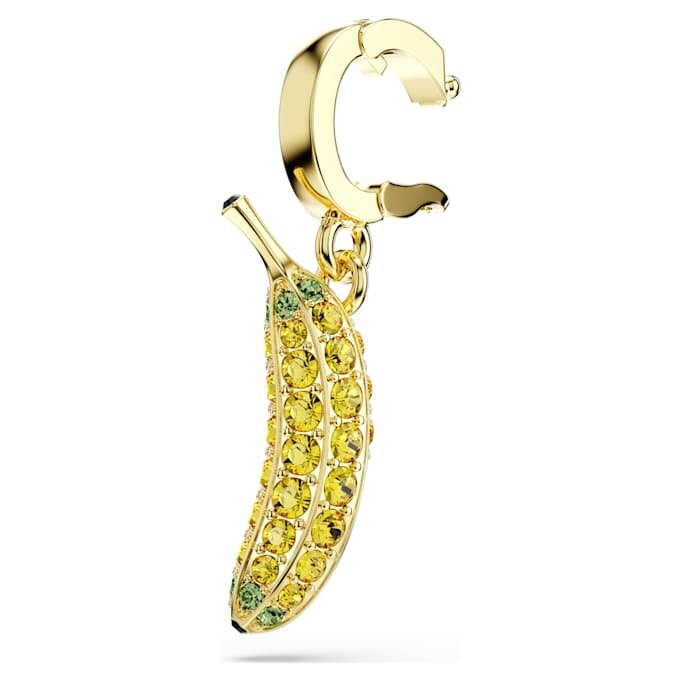 Minions Banana Charm Pavé, Yellow, Gold-Tone Plated Minions Banana Charm Pavé, Yellow, Gold-Tone Plated
