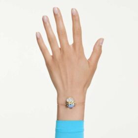 Minions Bob Bracelet Pavé, Multicolored, Gold-Tone Plated Minions Bob Bracelet Pavé, Multicolored, Gold-Tone Plated