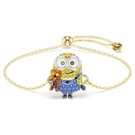 Minions Bob Bracelet Pavé, Multicolored, Gold-Tone Plated Minions Bob Bracelet Pavé, Multicolored, Gold-Tone Plated