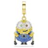 Minions Bob Charm Pavé, Multicolored, Gold-Tone Plated Minions Bob Charm Pavé, Multicolored, Gold-Tone Plated