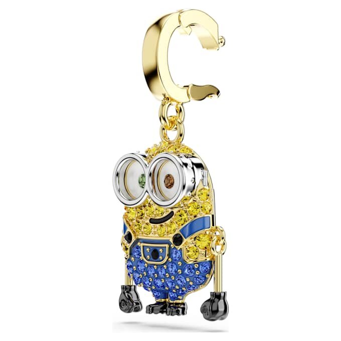 Minions Bob Charm Pavé, Multicolored, Gold-Tone Plated Minions Bob Charm Pavé, Multicolored, Gold-Tone Plated