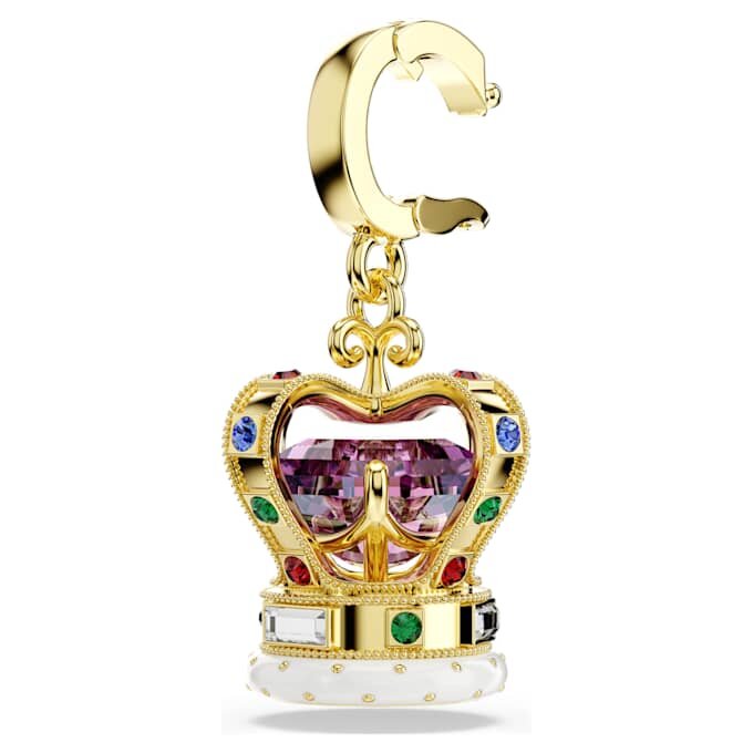 Minions Crown Charm Mixed Cuts, Multicolored, Gold-Tone Plated Minions Crown Charm Mixed Cuts, Multicolored, Gold-Tone Plated