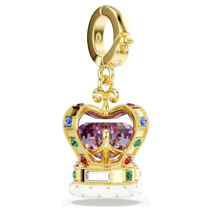 Minions Crown Charm Mixed Cuts, Multicolored, Gold-Tone Plated Minions Crown Charm Mixed Cuts, Multicolored, Gold-Tone Plated