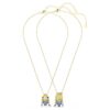 Minions James and Henry Set Pavé, Multicolored, Gold-Tone Plated Minions James and Henry Set Pavé, Multicolored, Gold-Tone Plated
