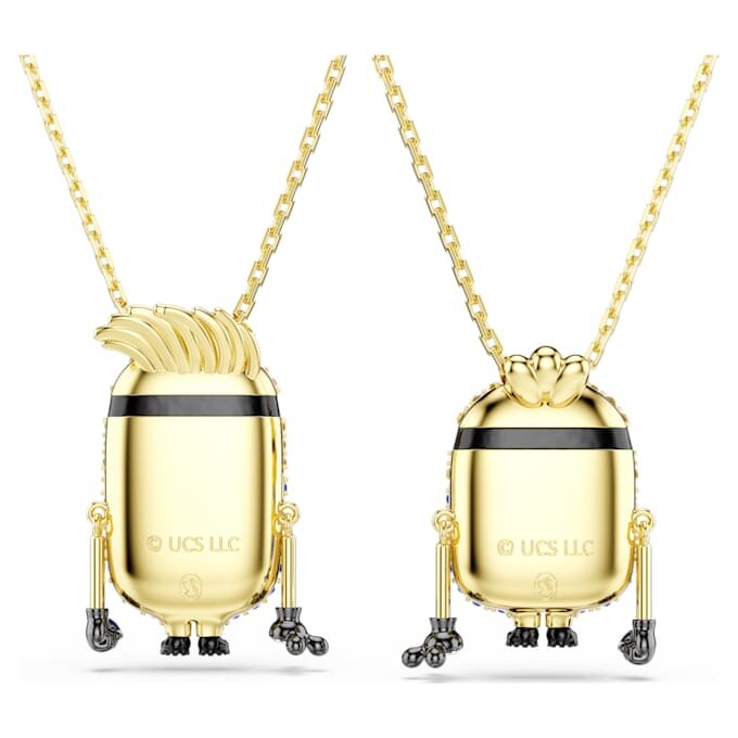 Minions James and Henry Set Pavé, Multicolored, Gold-Tone Plated Minions James and Henry Set Pavé, Multicolored, Gold-Tone Plated