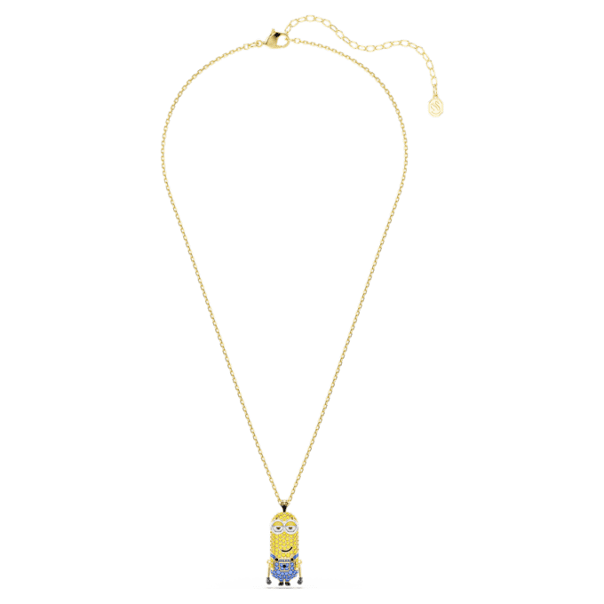 Minions Kevin Pendant Pavé, Multicolored, Gold-Tone Plated Minions Kevin Pendant Pavé, Multicolored, Gold-Tone Plated