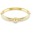 Numina Bangle Round Cut, White, Gold-Tone Plated Numina Bangle Round Cut, White, Gold-Tone Plated