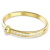 Numina Bangle Round Cut, White, Gold-Tone Plated Numina Bangle Round Cut, White, Gold-Tone Plated