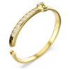 Numina Bangle Round Cut, White, Gold-Tone Plated Numina Bangle Round Cut, White, Gold-Tone Plated