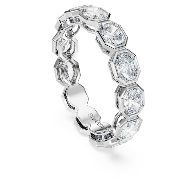 Octagon Band Ring Lab-Grown Diamonds 2.4 Ct Tw, Octagon Shape, 14K White Gold Octagon Band Ring Lab-Grown Diamonds 2.4 Ct Tw, Octagon Shape, 14K White Gold