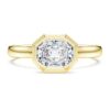 Octagon Bezel Ring Lab-Grown Diamonds 1.0 Ct Tw, Octagon Shape, 14K Yellow Gold Octagon Bezel Ring Lab-Grown Diamonds 1.0 Ct Tw, Octagon Shape, 14K Yellow Gold