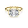 Octagon Bezel Ring Lab-Grown Diamonds 3.0 Ct Tw, Octagon Shape, 14K Yellow Gold Octagon Bezel Ring Lab-Grown Diamonds 3.0 Ct Tw, Octagon Shape, 14K Yellow Gold