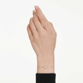Octagon Bracelet Lab-Grown Diamonds 0.5 Ct Tw, Octagon Shape, 14K Yellow Gold