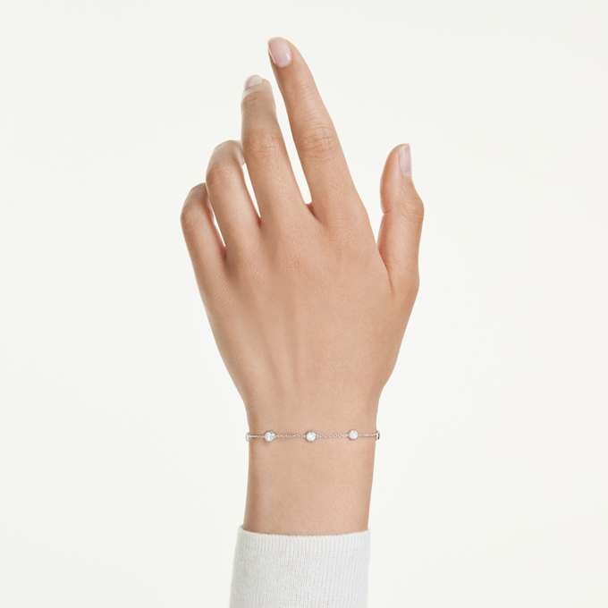 Octagon Bracelet Lab-Grown Diamonds 0.8 Ct Tw, Round Shape, Sterling Silver Octagon Bracelet Lab-Grown Diamonds 0.8 Ct Tw, Round Shape, Sterling Silver