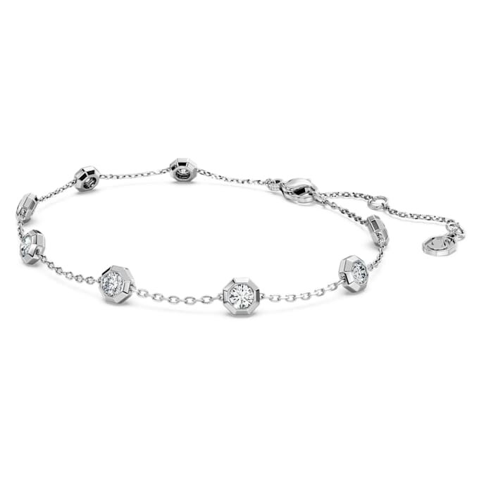 Octagon Bracelet Lab-Grown Diamonds 0.8 Ct Tw, Round Shape, Sterling Silver Octagon Bracelet Lab-Grown Diamonds 0.8 Ct Tw, Round Shape, Sterling Silver
