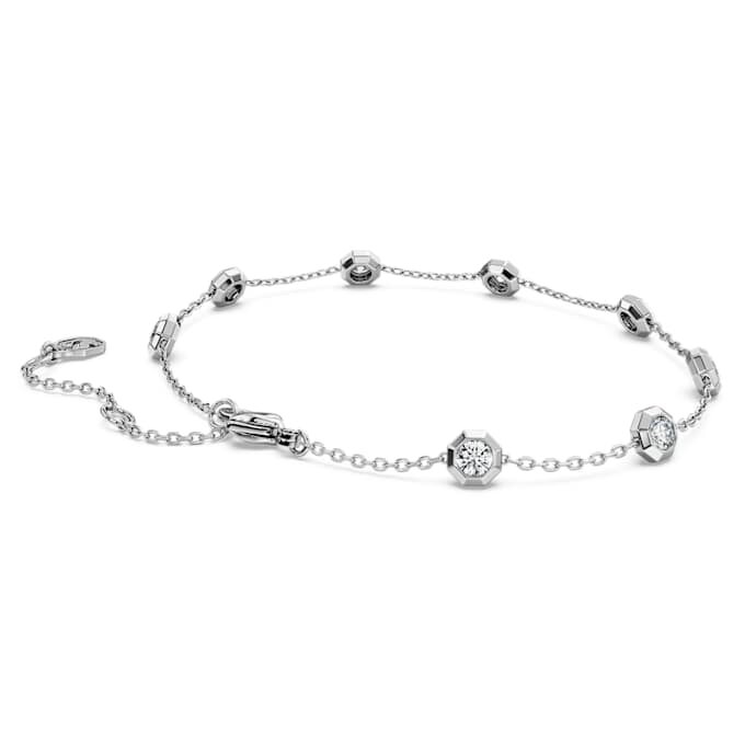 Octagon Bracelet Lab-Grown Diamonds 0.8 Ct Tw, Round Shape, Sterling Silver Octagon Bracelet Lab-Grown Diamonds 0.8 Ct Tw, Round Shape, Sterling Silver