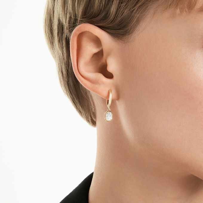 Octagon Drop Earrings Lab-Grown Diamonds 1.0 Ct Tw, Octagon Shape, 14K Yellow Gold Octagon Drop Earrings Lab-Grown Diamonds 1.0 Ct Tw, Octagon Shape, 14K Yellow Gold