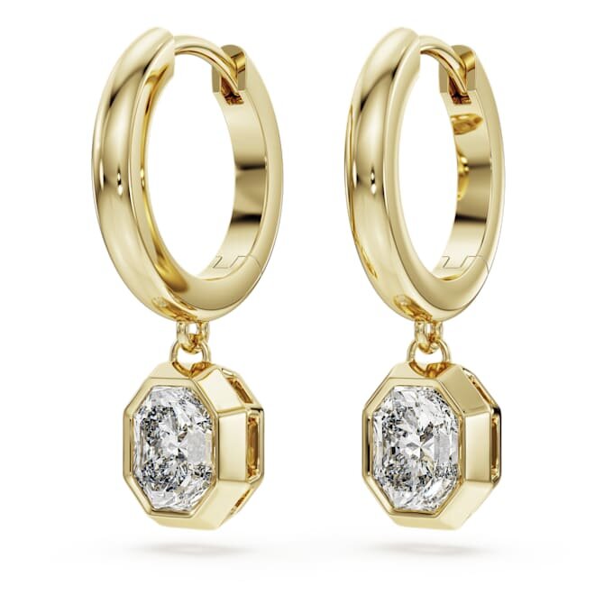 Octagon Drop Earrings Lab-Grown Diamonds 1.0 Ct Tw, Octagon Shape, 14K Yellow Gold Octagon Drop Earrings Lab-Grown Diamonds 1.0 Ct Tw, Octagon Shape, 14K Yellow Gold